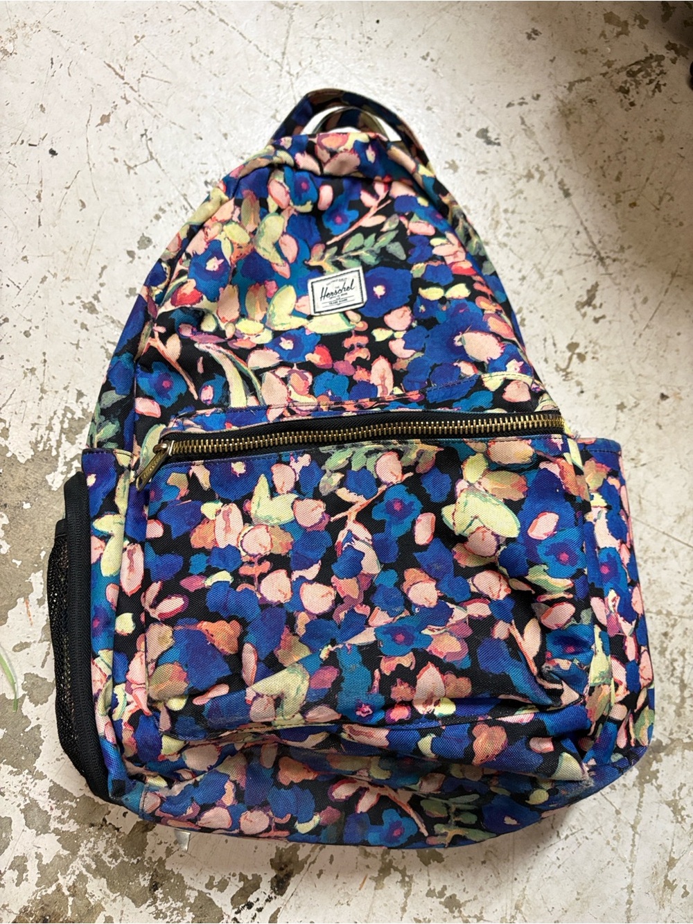 Herschel Floral Blue Backpack - Vibrant Floral Print